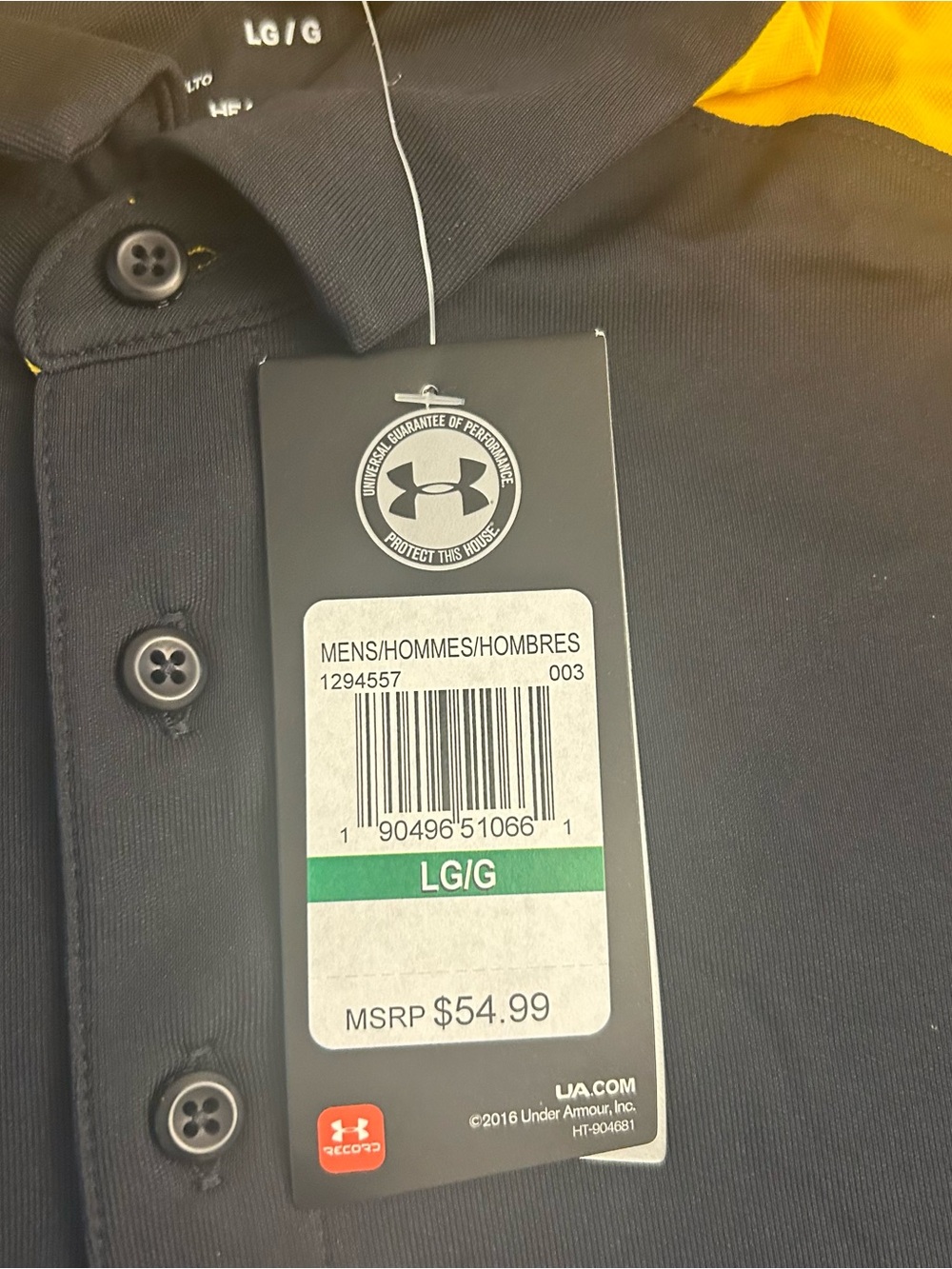 Under Armour Men's UA Team Colorblock Polo New size Large - Picture 9 of 9